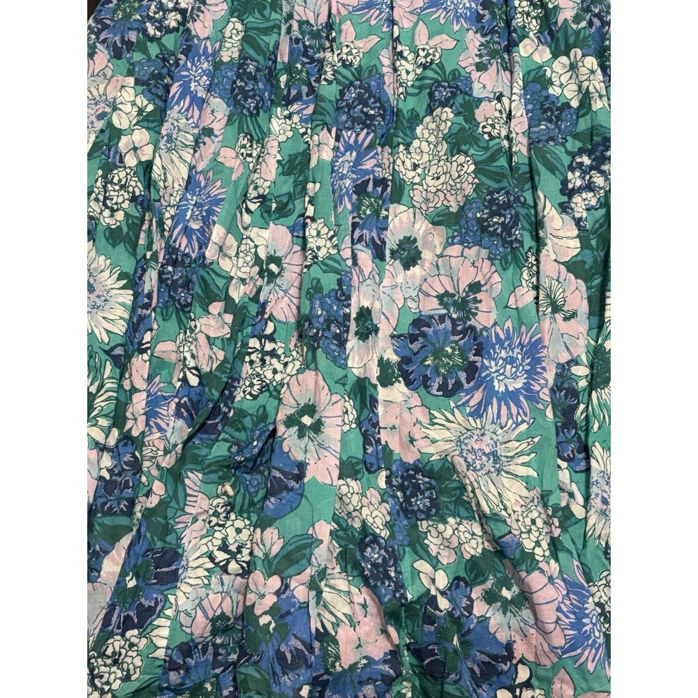 NEW Free People Dream Weaver Maxi Dress blue Floral Flower Boho Fairy Whimsy M - Picture 7 of 8